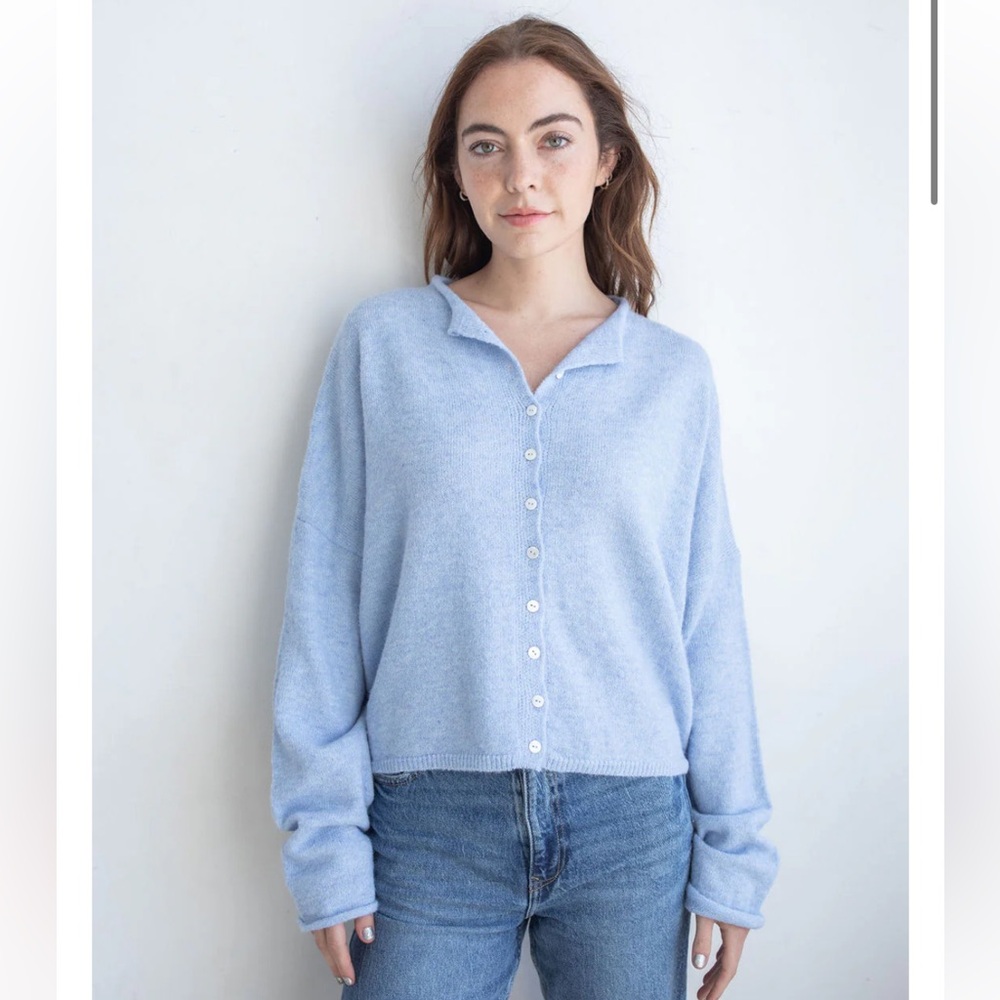 Things Between Sky Blue Piper Cardigan